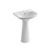 Picture of Kohler Cimarron® 22-3/4" rectangular pedestal bathroom sink  - White