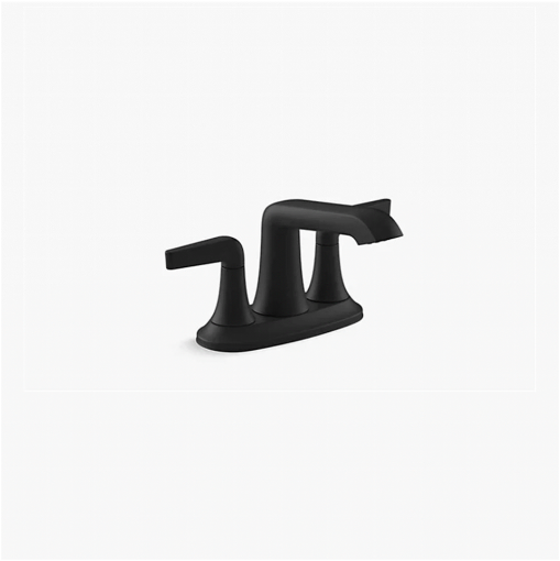 Picture of KOHLER Tempered® Centerset bathroom sink faucet - Matte Black 