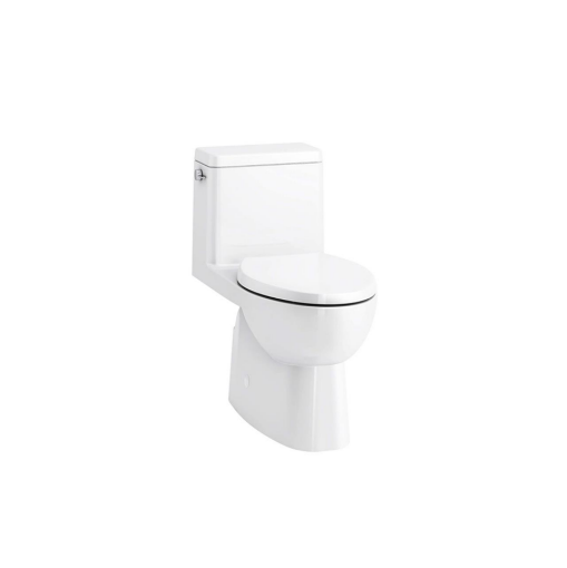 Picture of KOHLER Reach® One-piece compact elongated toilet with skirted trapway - White 