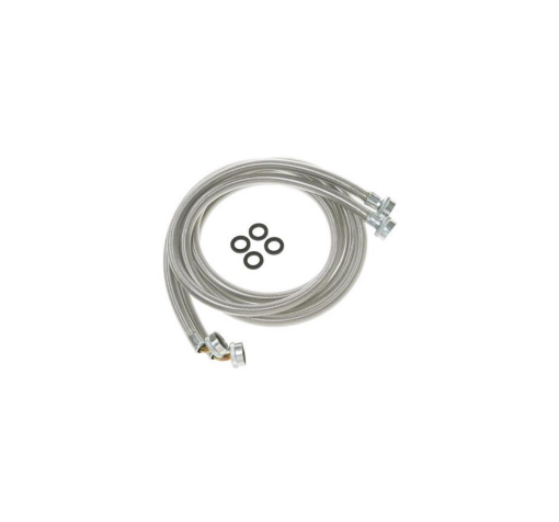 Picture of GE 6 FT Stainless Steel Washing Machine Hose with 90° elbow