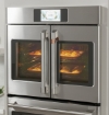 Picture of GE Appliances Café 30" Smart Built-In Convection French-Door Single Wall Oven