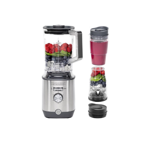 Picture of GE Appliances 5-Speed Blender - (2) 16 oz Cups  - Stainless Steel