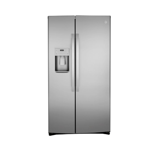 Picture of GE Appliances 21.8 Cu. Ft. Counter-Depth Side-By-Side Refrigerator - Fingerprint Resistant Stainless Steel 