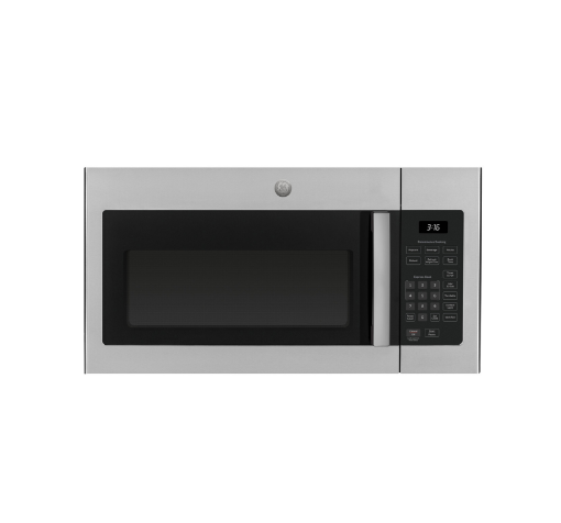 Picture of GE Appliances 1.6 Cu. Ft. Over-the-Range Microwave Oven - Stainless Steel Black