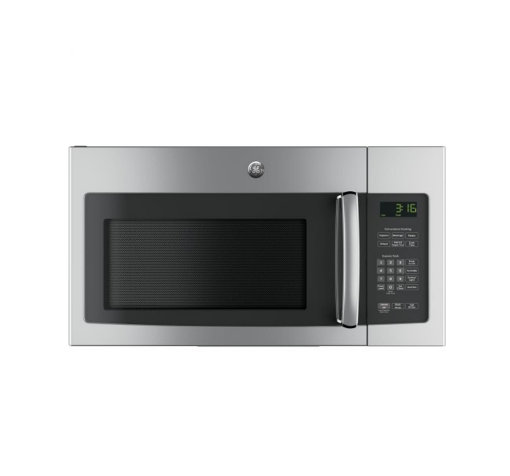 Picture of GE Appliances 1.6 Cu. Ft. Over-the-Range Microwave Oven - Stainless Steel Black