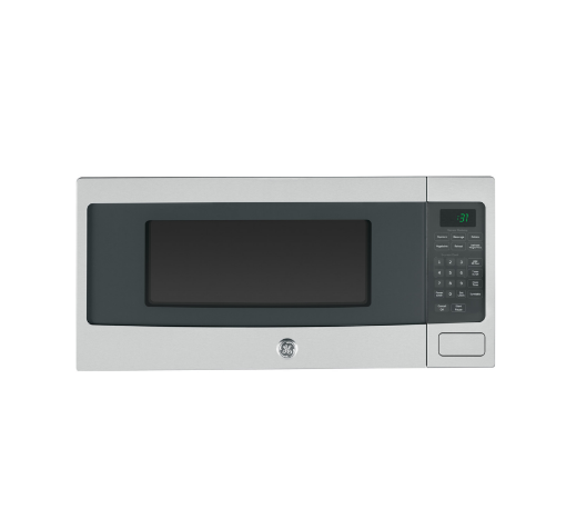 Picture of GE Appliances 1.1 Cu. Ft. Countertop Microwave Oven - Stainless Steel Black