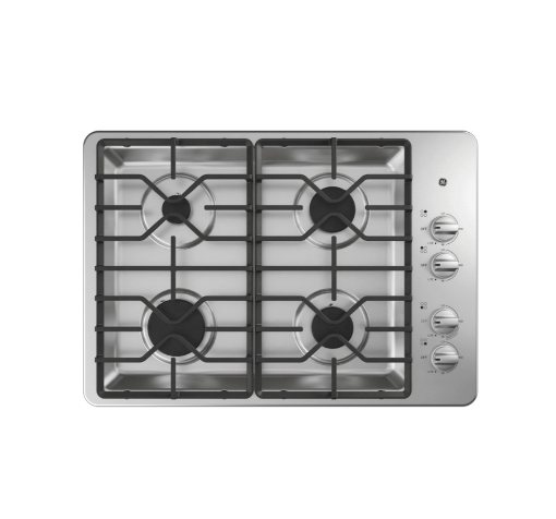 Picture of GE 30" Built-in Gas Cooktop- Stainless Steel 