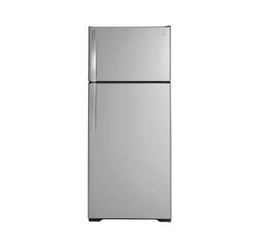 Picture of GE® 17.5 Cu. Ft. Top-Freezer Refrigerator - Fingerprint Resistant Stainless 