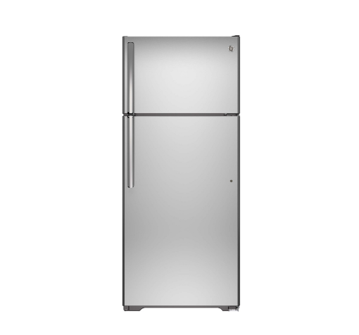 Picture of GE Appliances 17.5 Cu. Ft. Top-Freezer Refrigerator - Stainless Steel