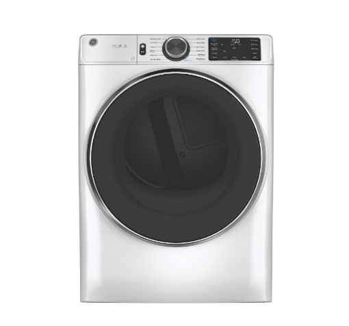 Picture of GE Appliances 7.8 cu. ft. Smart Front Load Electric Dryer - White