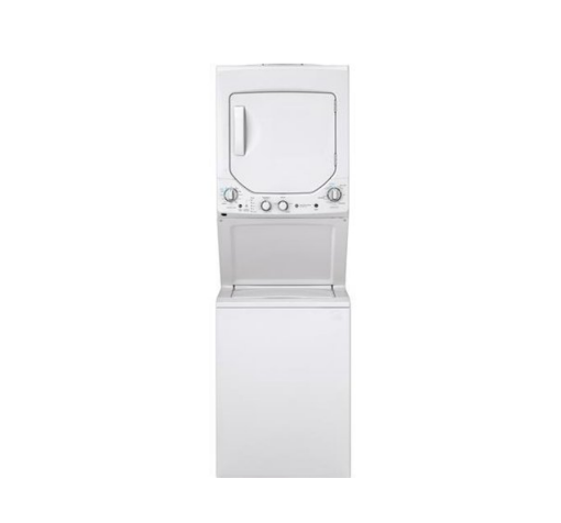 Picture of GE Appliances Unitized Spacemaker 2.0 cu. ft. Washer/ 4.4 cu. ft. Electric Dryer - White