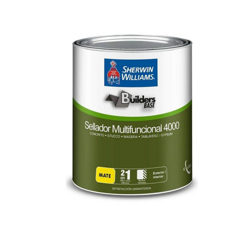 Picture of Sherwin-Williams Builders Base Multifunctional Sealer 4000 Matte Latex 1 Gallon - White 