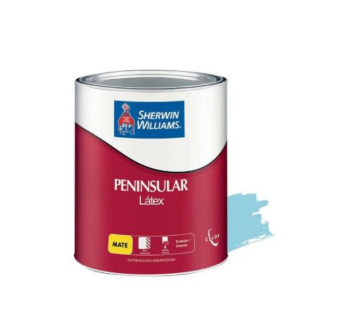 Picture of Sherwin-Williams Peninsular Latex Matte Light Blue 1 gallon 