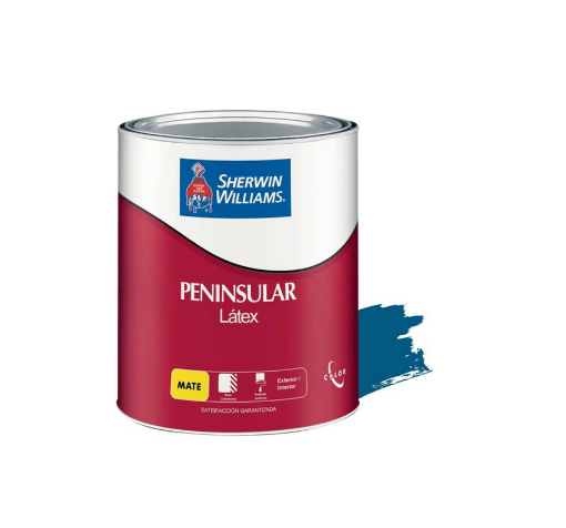 Picture of Sherwin-Williams Peninsular Latex Matte Intense Blue 1 gallon 