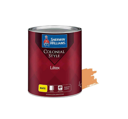 Picture of Sherwin Williams Colonial Style Latex  1 Gallon - Matte Tangerine