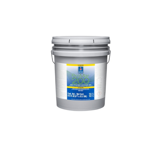 Picture of Sherwin-Williams ProMar 200 Zero VOC Interior Latex Egg shell Sheen 5 Gallon - Extra White 