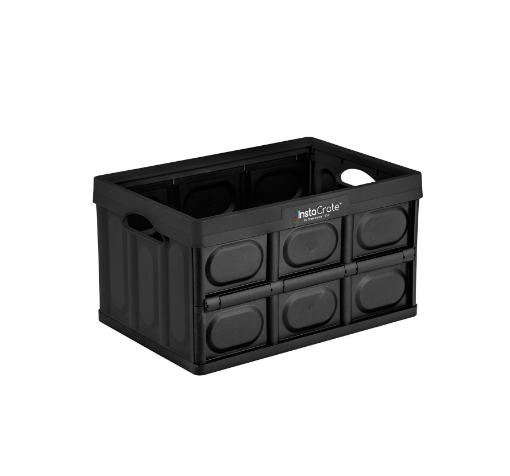 Picture of Greenmade InstaCrate Collapsible Storage Bin, 12 Gallon - Black 