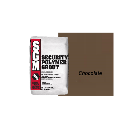 Picture of SGM Security (Sanded) Polymer Modified Grout 25lbs -Chocolate