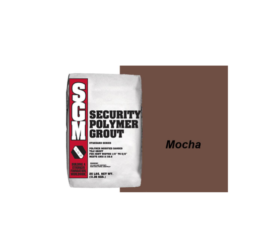 Picture of SGM Security (Sanded) Polymer Modified Grout 25lbs - Mocha 