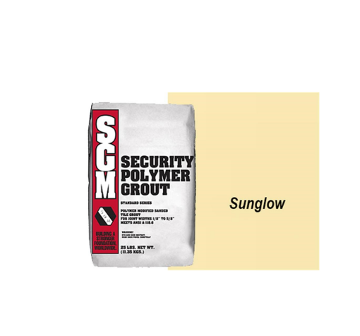 Picture of SGM Security (Sanded) Polymer Modified Grout 25lbs - Sunglow  