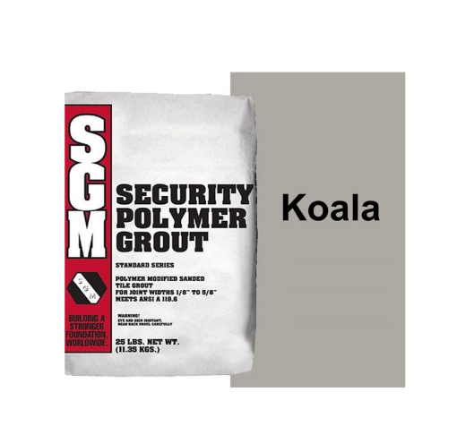 Picture of SGM Security (Sanded) Polymer Modified Grout 25lbs - Koala