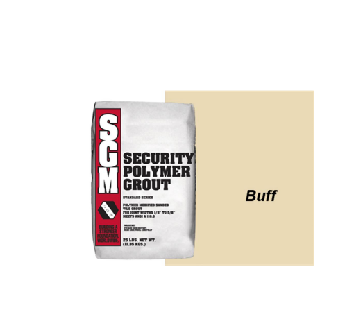 Picture of SGM Security (Sanded) Polymer Modified Grout 25lbs - Buff 