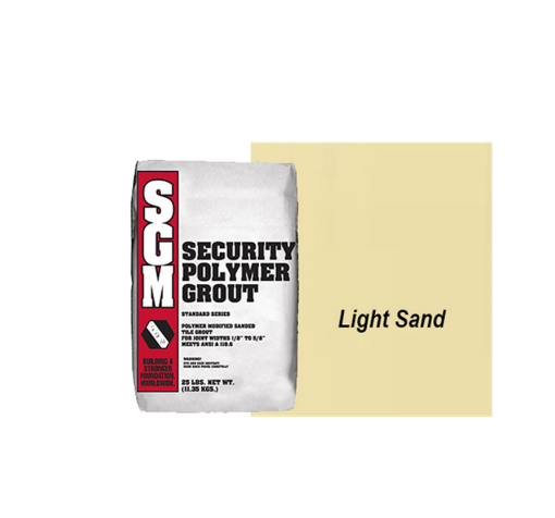 Picture of SGM Security (Sanded) Polymer Modified Grout 25lbs - Light Sand 