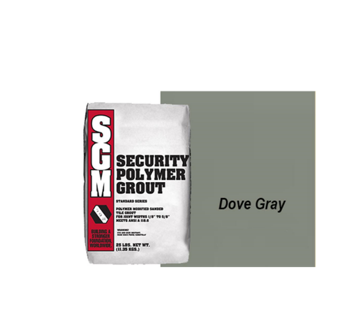 Picture of SGM Security (Sanded) Polymer Modified Grout 25lbs - Dove Gray