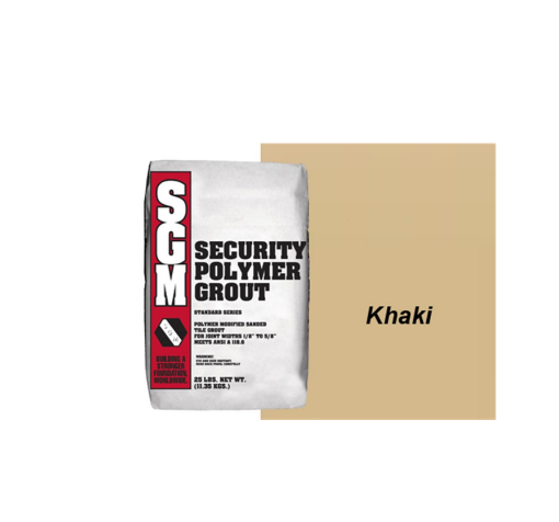 Picture of SGM Security (Sanded) Polymer Modified Grout 25lbs - Khaki