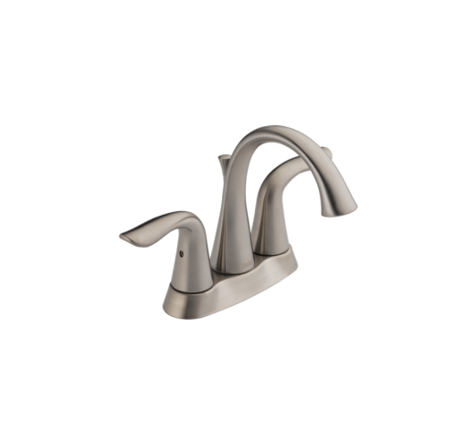 Picture of Delta Lahara Two Handle Centerset Bathroom Faucet Two Handle Lever with Pop up drain - Stainless