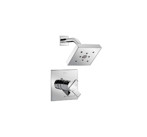 Picture of Delta Ara T17467 Monitor 17 Series H2Okinetic Tub & Shower Trim - Single Handle Lever: Chrome (Shower Trim & Tub Spout)