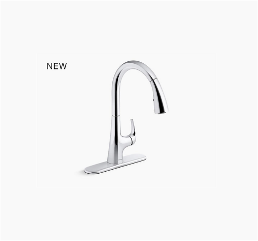 Picture of Sterling Medley Single Hole Pull Down Kitchen Faucet - Polished Chrome 