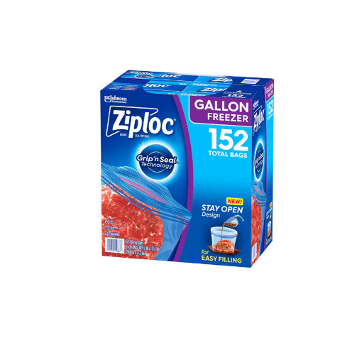 Picture of Ziploc Seal Top Freezer Bag, Gallon, 38-count, 4-pack