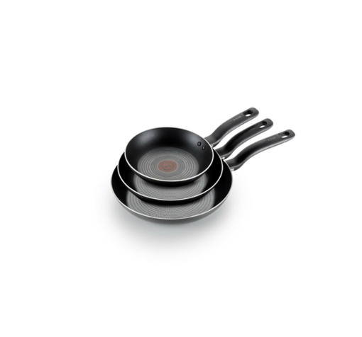 Picture of T-fal Titanium Specialty Nonstick, 8", 9.5" & 11" Fry Pan Set, 3-Piece Set - Black