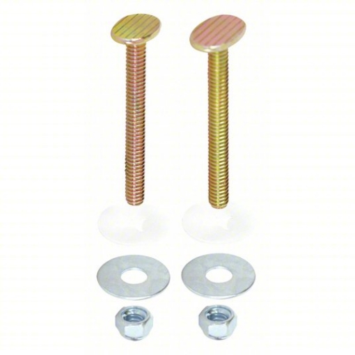 Picture of EZ Flo Toilet Close Bolt: Fits EZ-FLO Brand, For Universal Fit, 1/4 in x 2 1/4 in Size - Brass