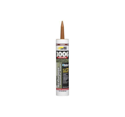 Picture of White Lightning 3006 Ultra Paintable Latex Caulk - Cedar - 10 oz 