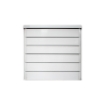 Picture of Oran Island Blade Aluminum Louvre Window - 24" x 23" - White