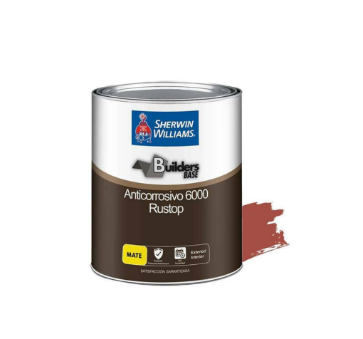 Picture of Sherwin-Williams Builders Base Anti- Corrosive 6000 - Red Oxide Matte 