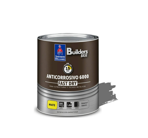 Picture of Sherwin-Williams Builders Base Anti- Corrosive 6000 - Gray Matte 