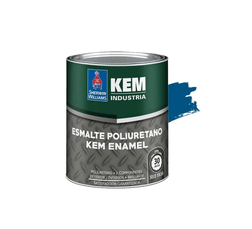 Picture of Sherwin-Williams Kem Industrial Polyurethane Enamel Gloss - Gloss Safety Blue 