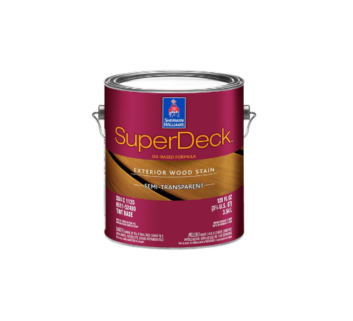 Picture of SuperDeck Exterior Waterborne Semi- Transparent Color Stain 1 Gallon  - Tint Base