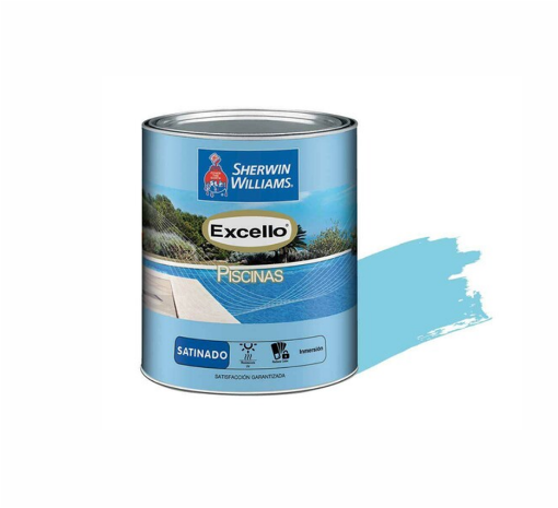 Picture of Sherwin-Williams Excello Pool Paint 1 Gallon - Satin Crystal Blue