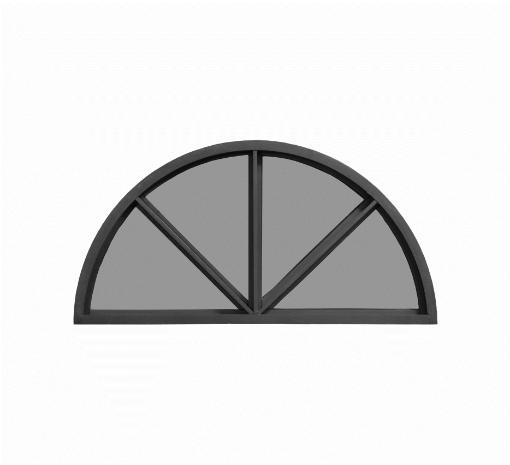 Picture of Oran Aluminum Arch Windows - 30" x 15" - Bronze