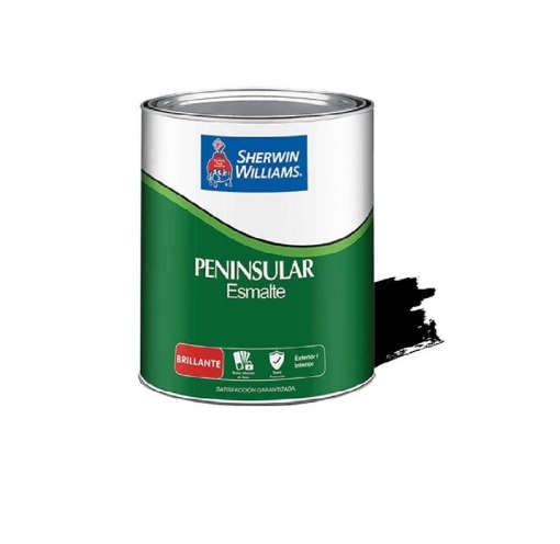 Picture of Sherwin-Williams Peninsular Enamel Gloss Black1 Quart 