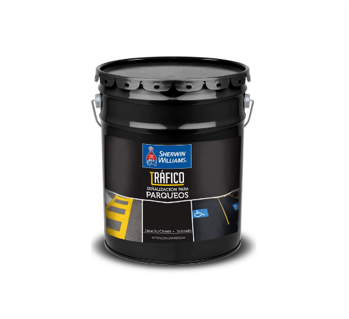 Picture of Sherwin-Williams  Traffico Chlorinated Rubber -  5 Gallon - Matte Black