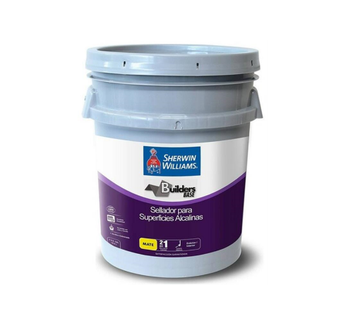 Picture of Sherwin-Williams Builders Base Sealant for Alkaline Surfaces  - Matte - White - 5 Gallon