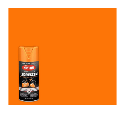 Picture of Sherwin-Williams Krylon Fluorescent Spray Paint Yellow-Orange 17.6oz 