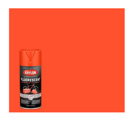 Picture of Sherwin-Williams Krylon Flourescent Spray Paint Red-Orange 17.6oz 