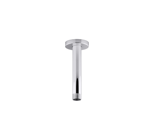 Picture of Kohler Statement™ 6" ceiling-mount single-function rainhead arm and flange - Polished Chrome