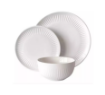 Picture of Over&Back 12-piece Porcelain Dinnerware Set - White 